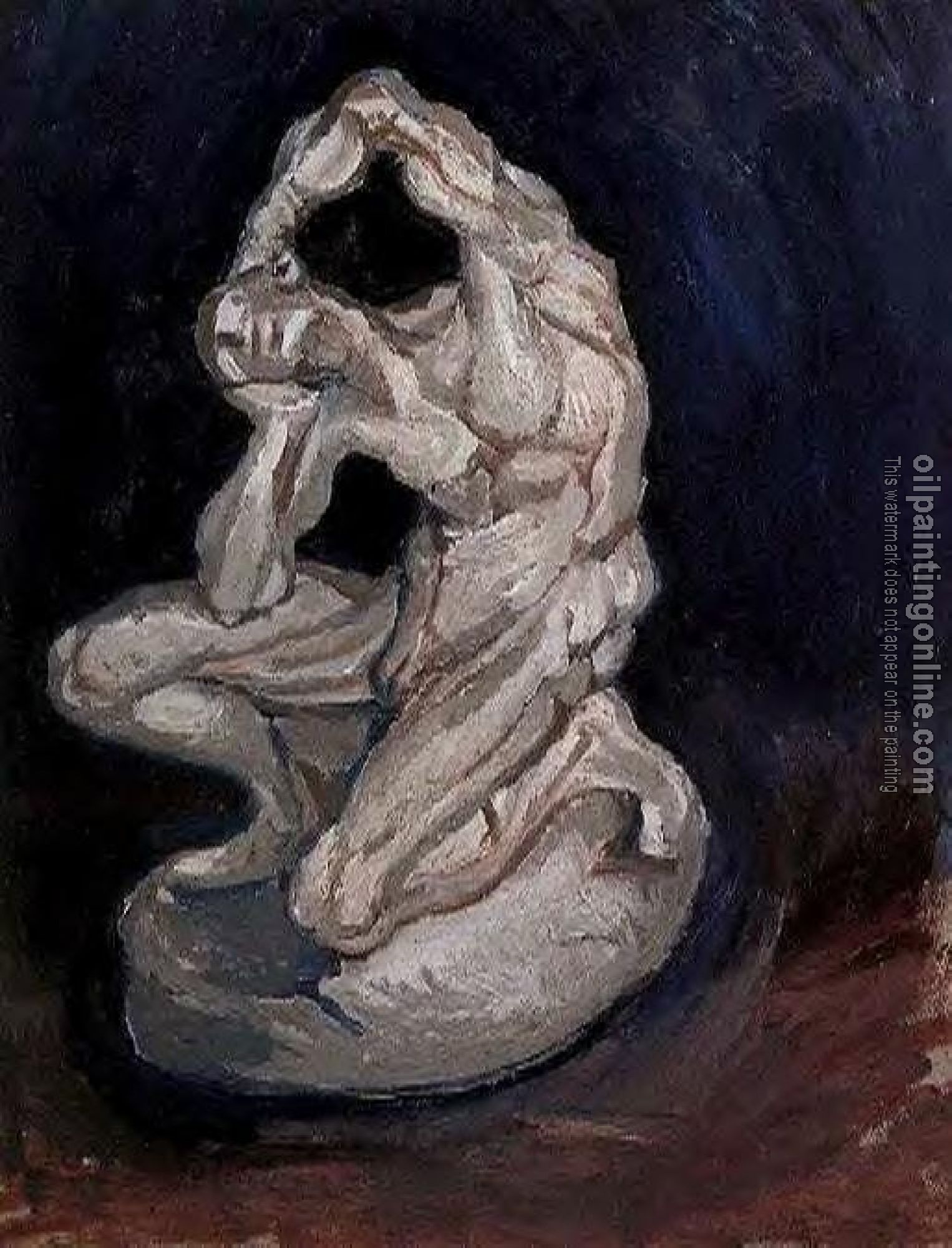 Gogh, Vincent van - Plaster Statuette of a Kneeling Man